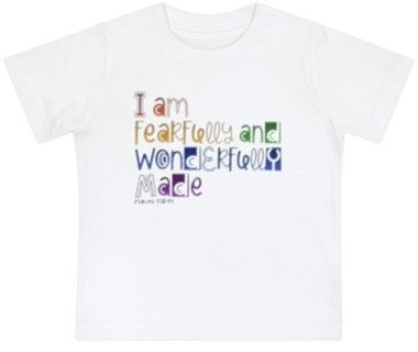“fearfully & wonderfully made” baby jersey t-shirt