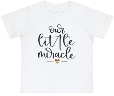 “our little miracle” baby jersey t-shirt