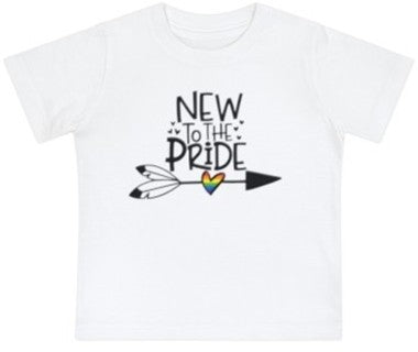 "new to the pride” baby jersey t-shirt
