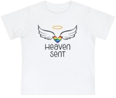 “heaven sent” baby jersey t-shirt