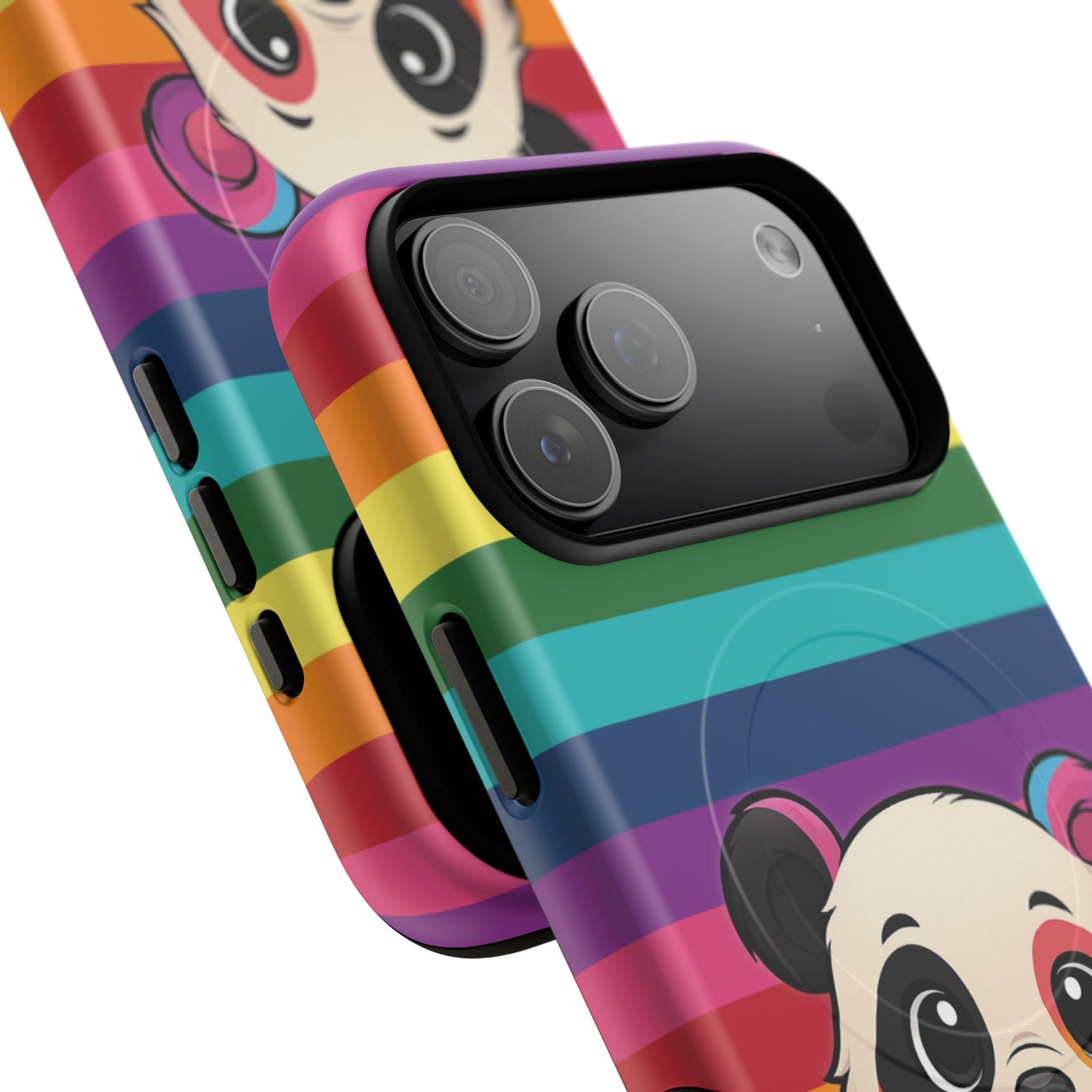 "pridecub" – progress + rainbow pride panda magsafe® iphone tough case