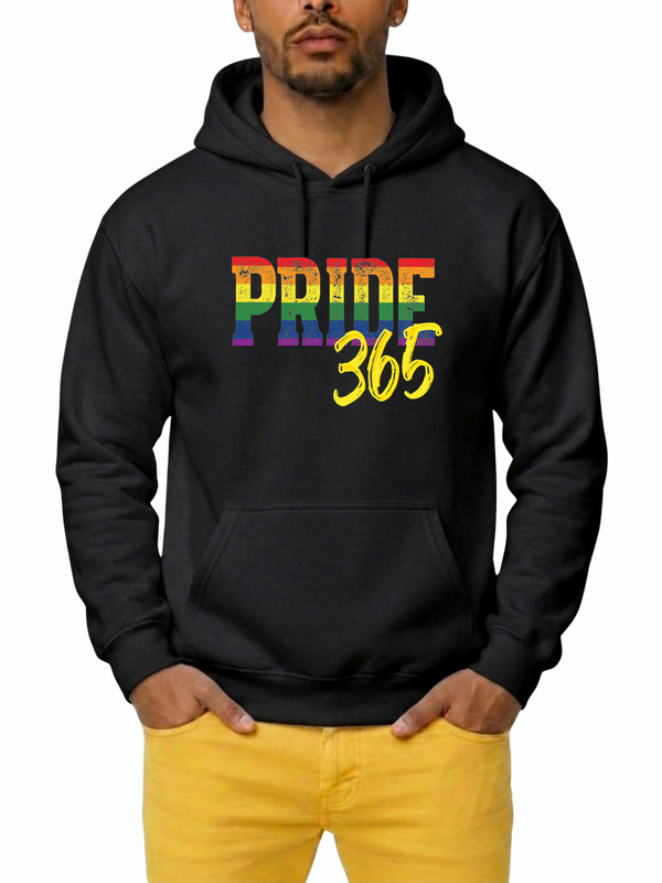 365pride unisex hoodie – traditional rainbow edition – 365pride collection