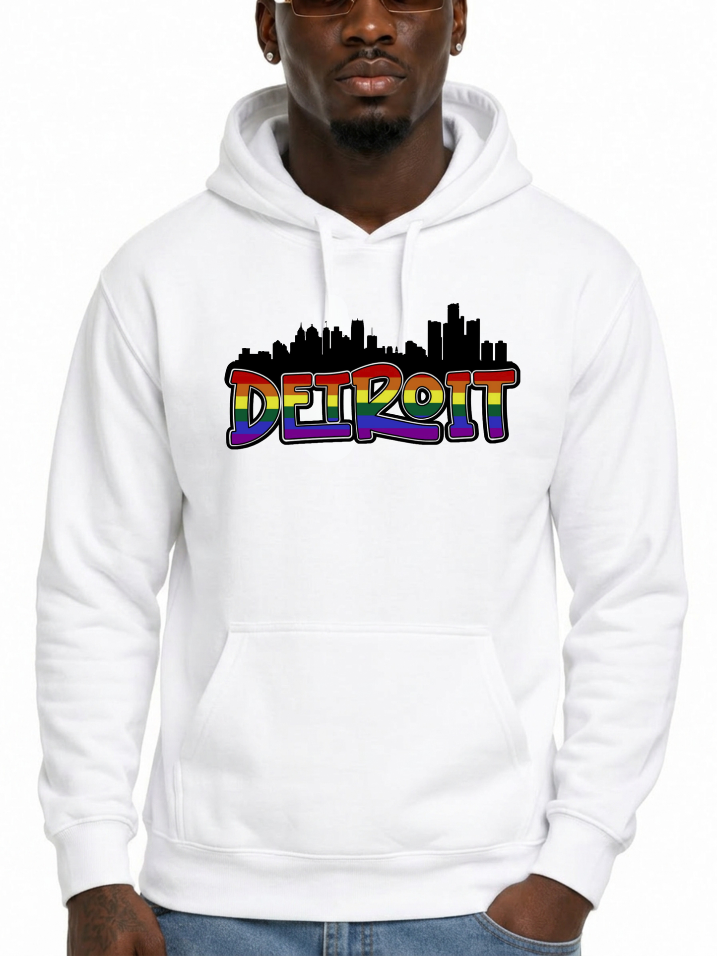 detroit pride unisex hoodie – citywide pride collection