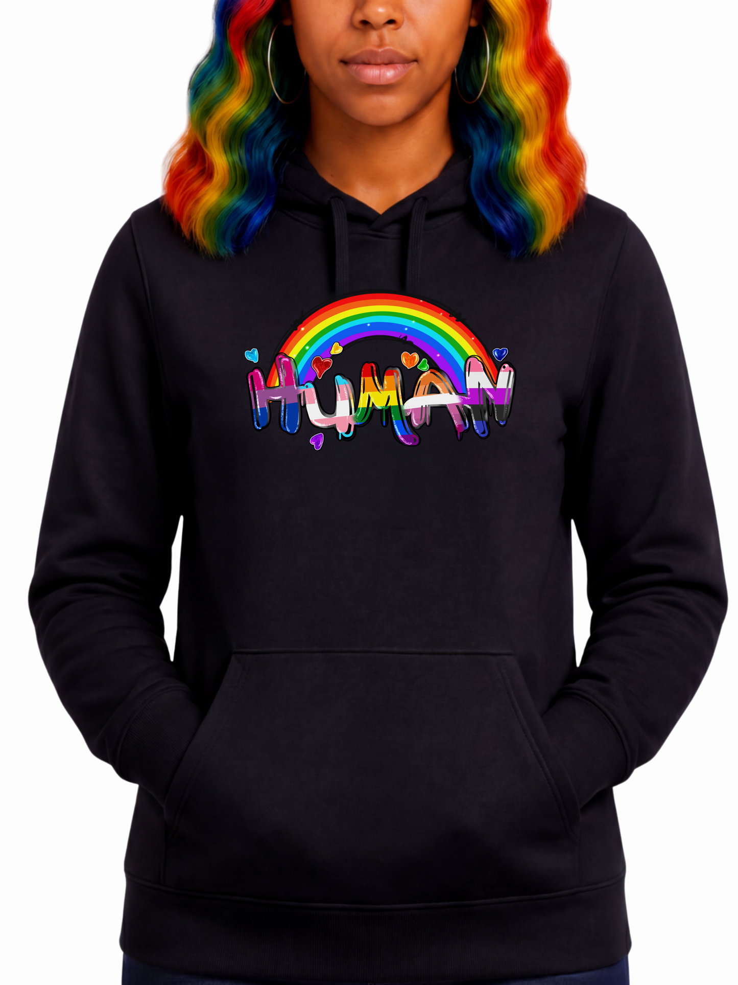 love is the answer unisex hoodie – human pride collection