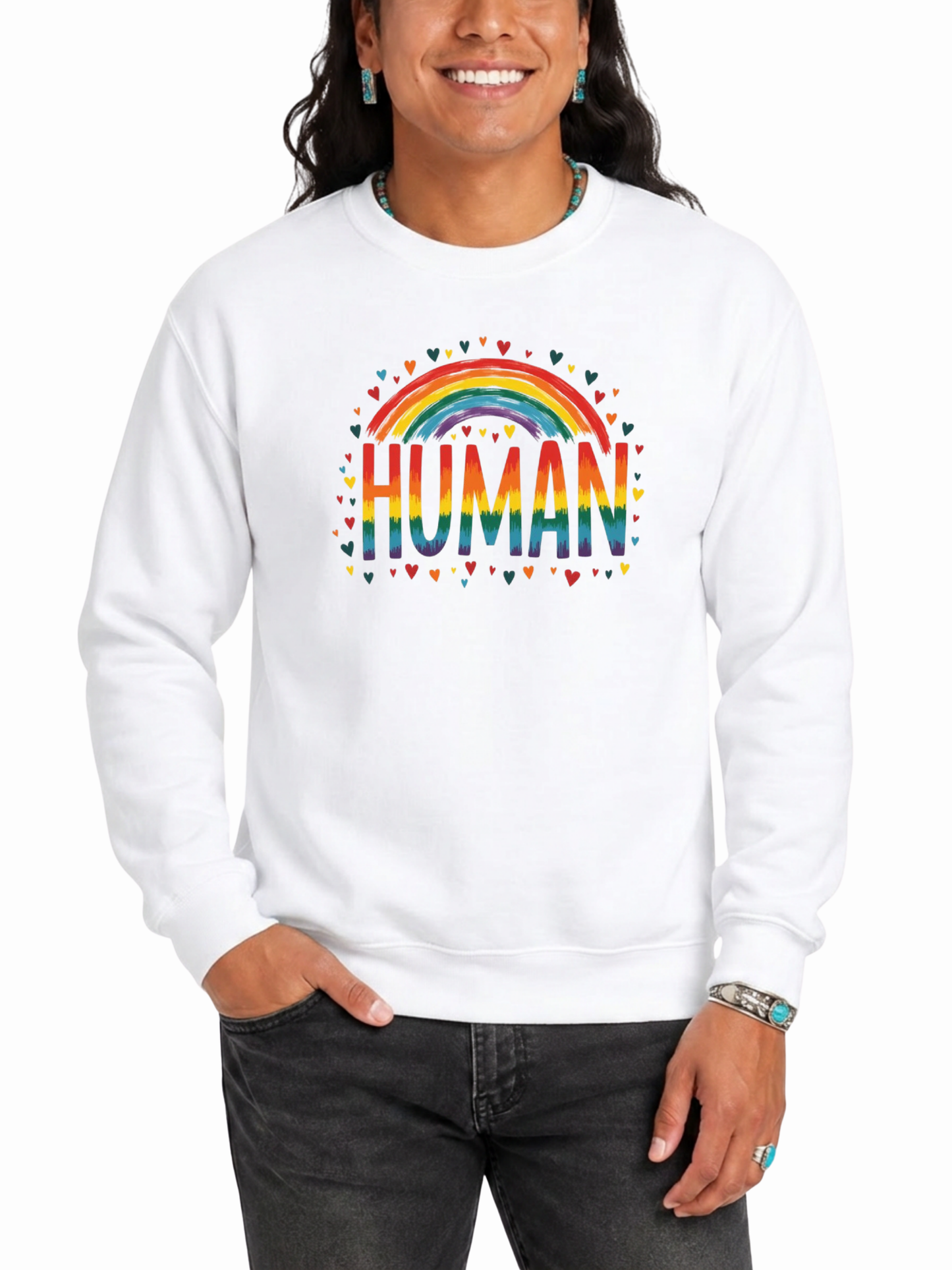 wholehearted human unisex sweatshirt – human pride collection