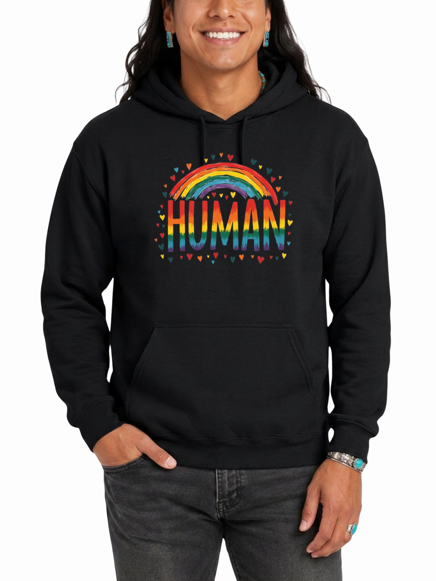 wholehearted human unisex hoodie – human pride collection