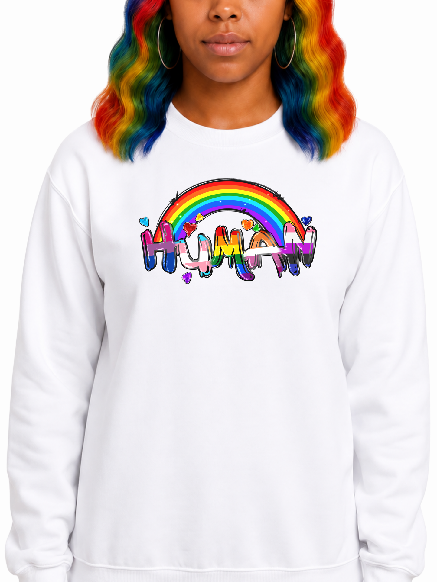 love is the answer unisex sweatshirt – human pride collection