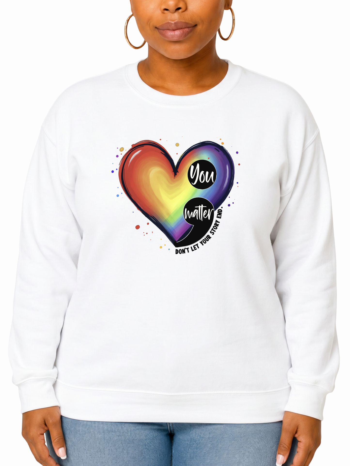 you matter unisex sweatshirt – love collection