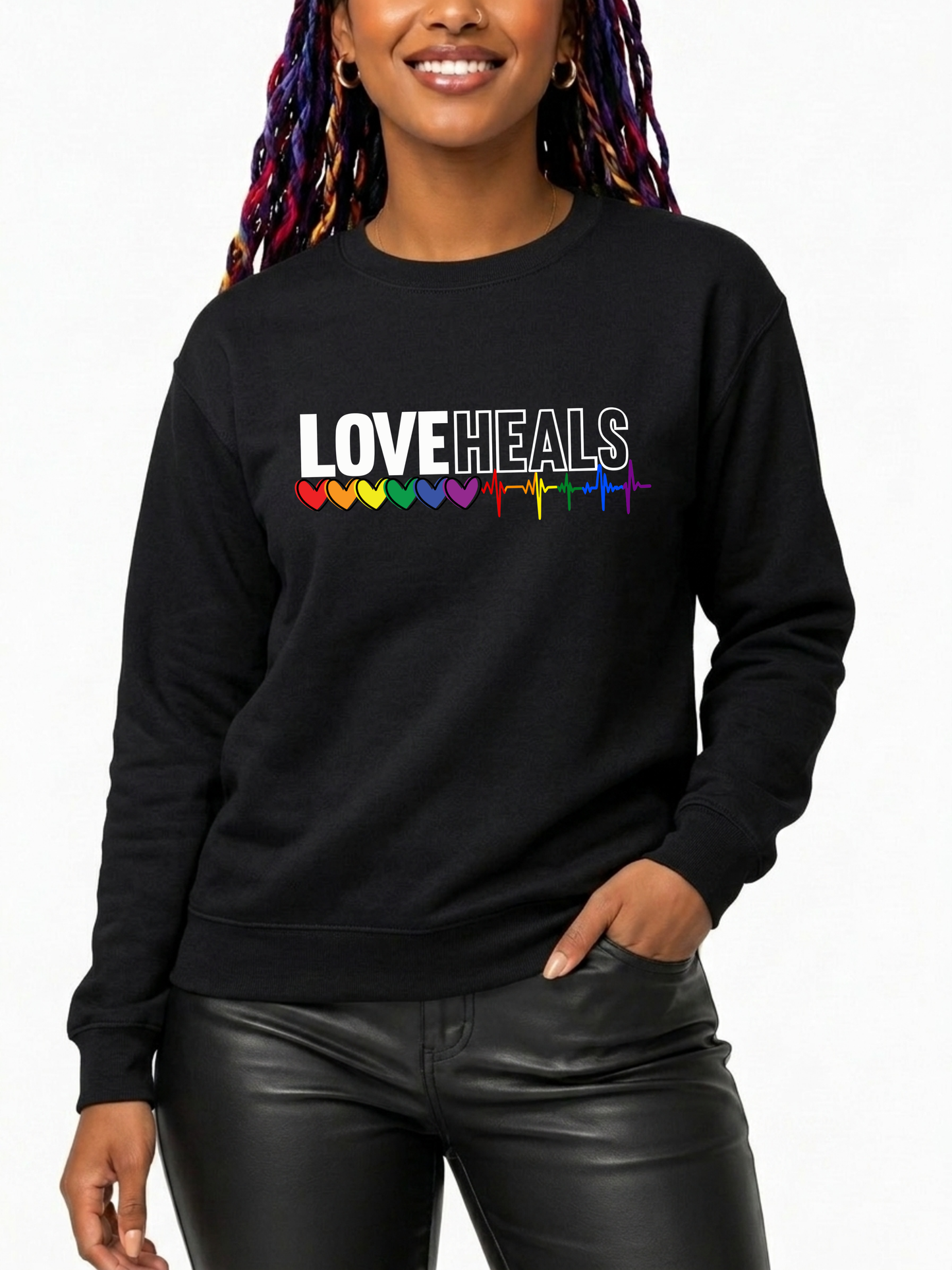 love heals unisex sweatshirt – love collection