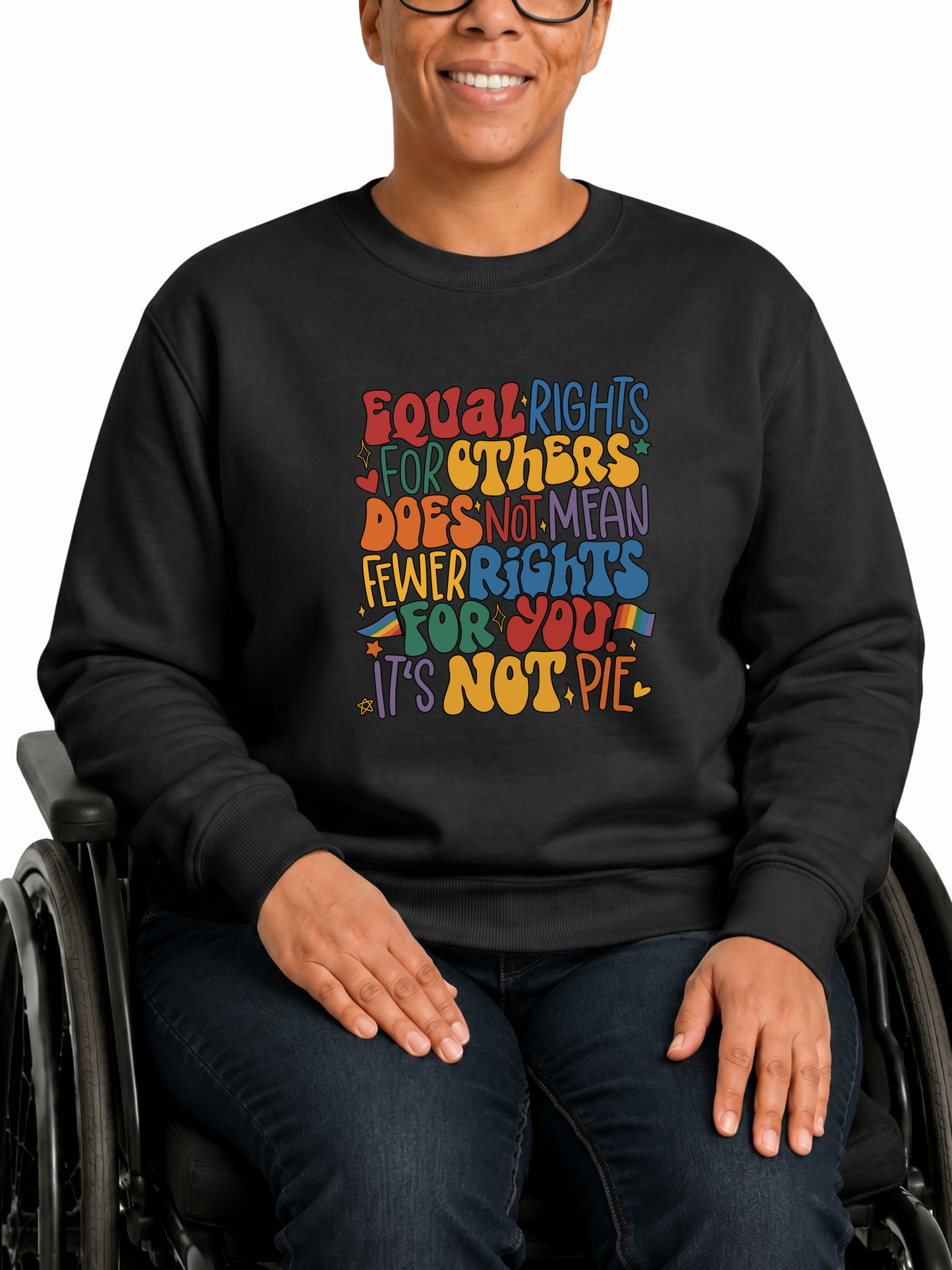 equal rights are not pie sweatshirt – the power collection