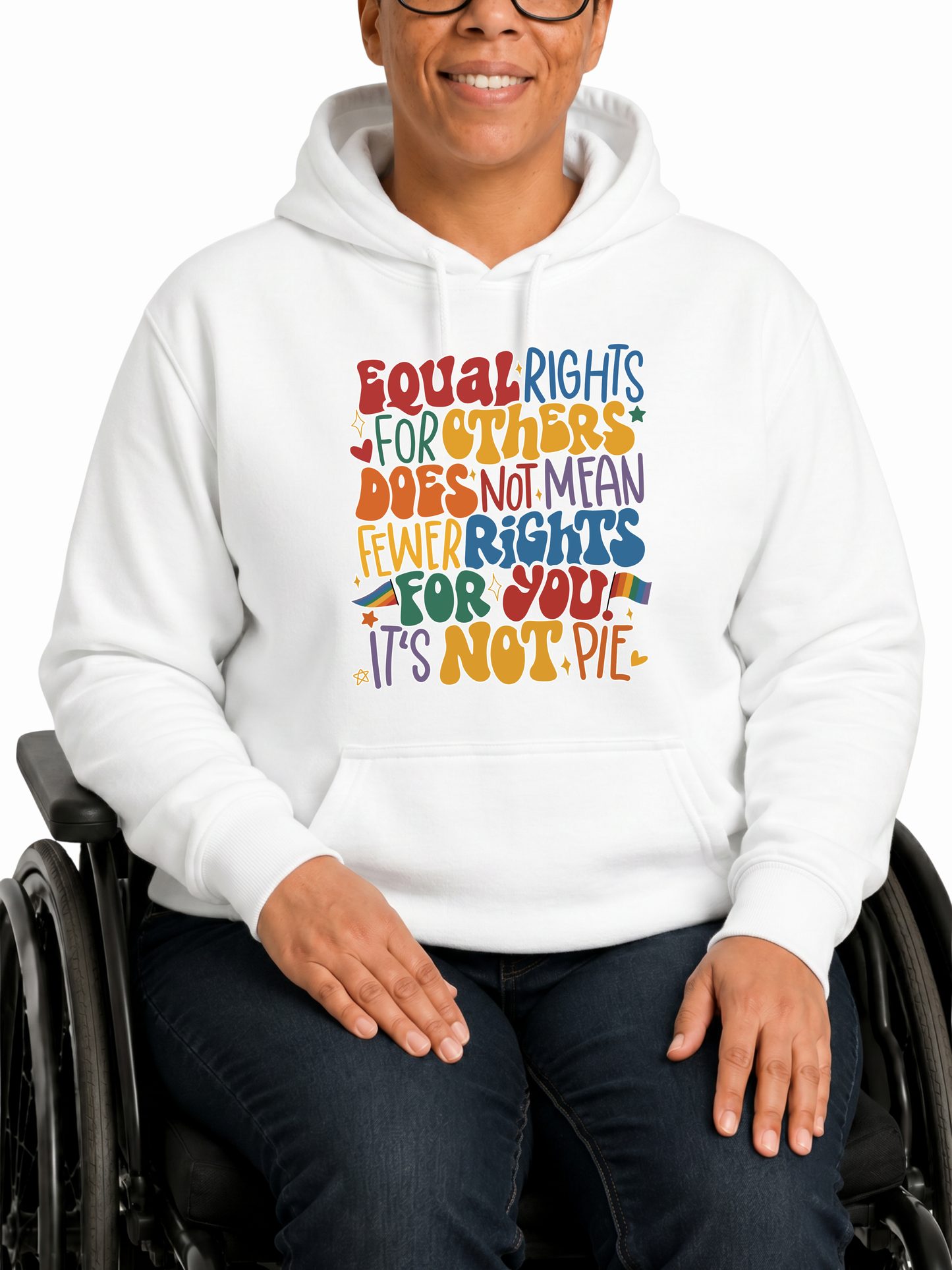 equal rights are not pie hoodie – the power collection