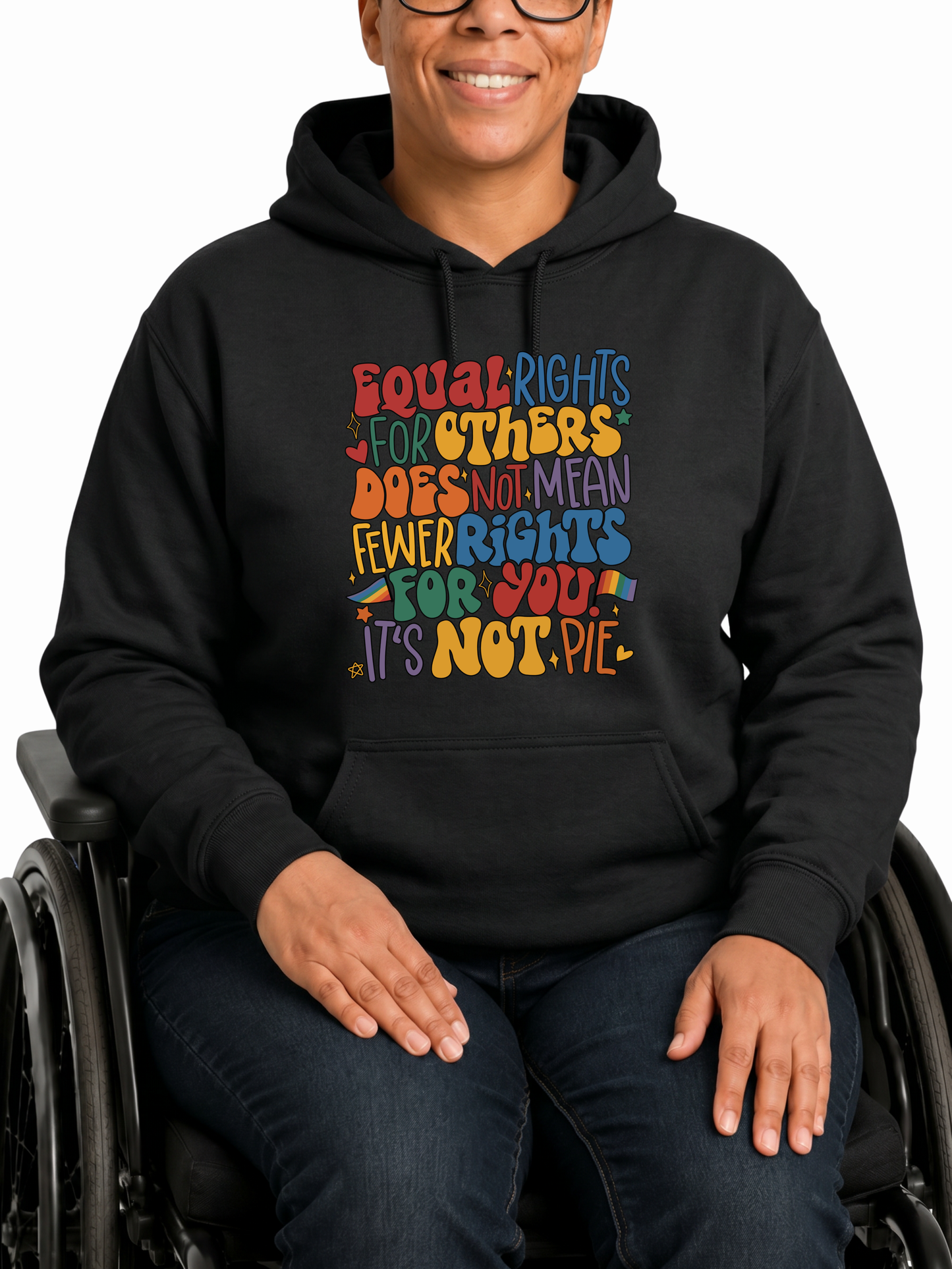 equal rights are not pie hoodie – the power collection