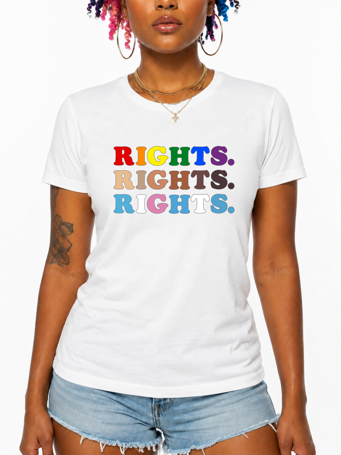 rights. rights. rights. unisex t-shirt – the power collection
