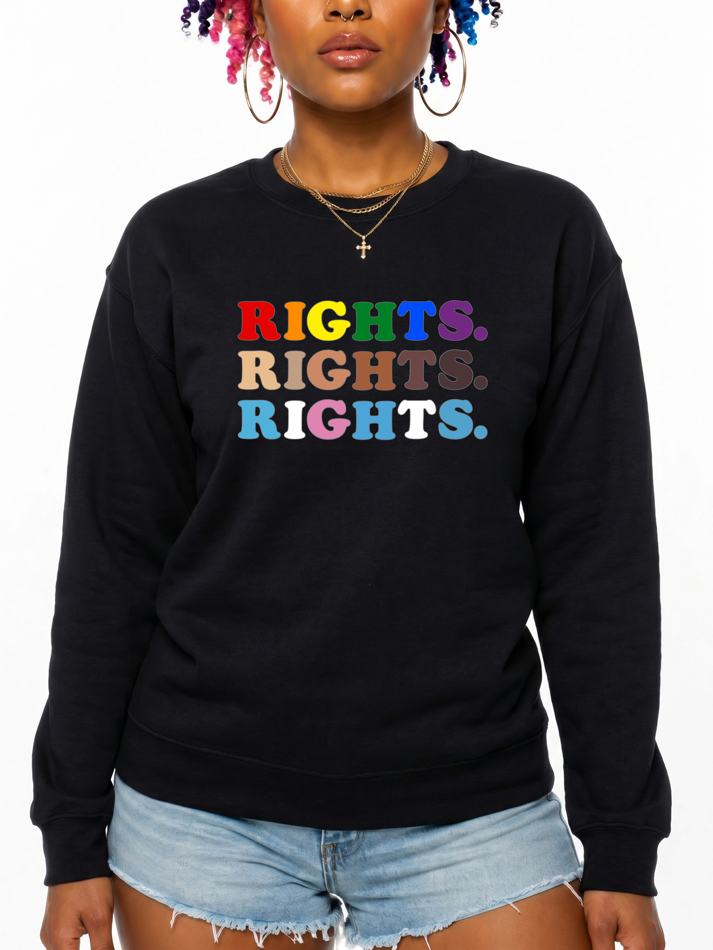 rights. rights. rights. unisex sweatshirt – the power collection