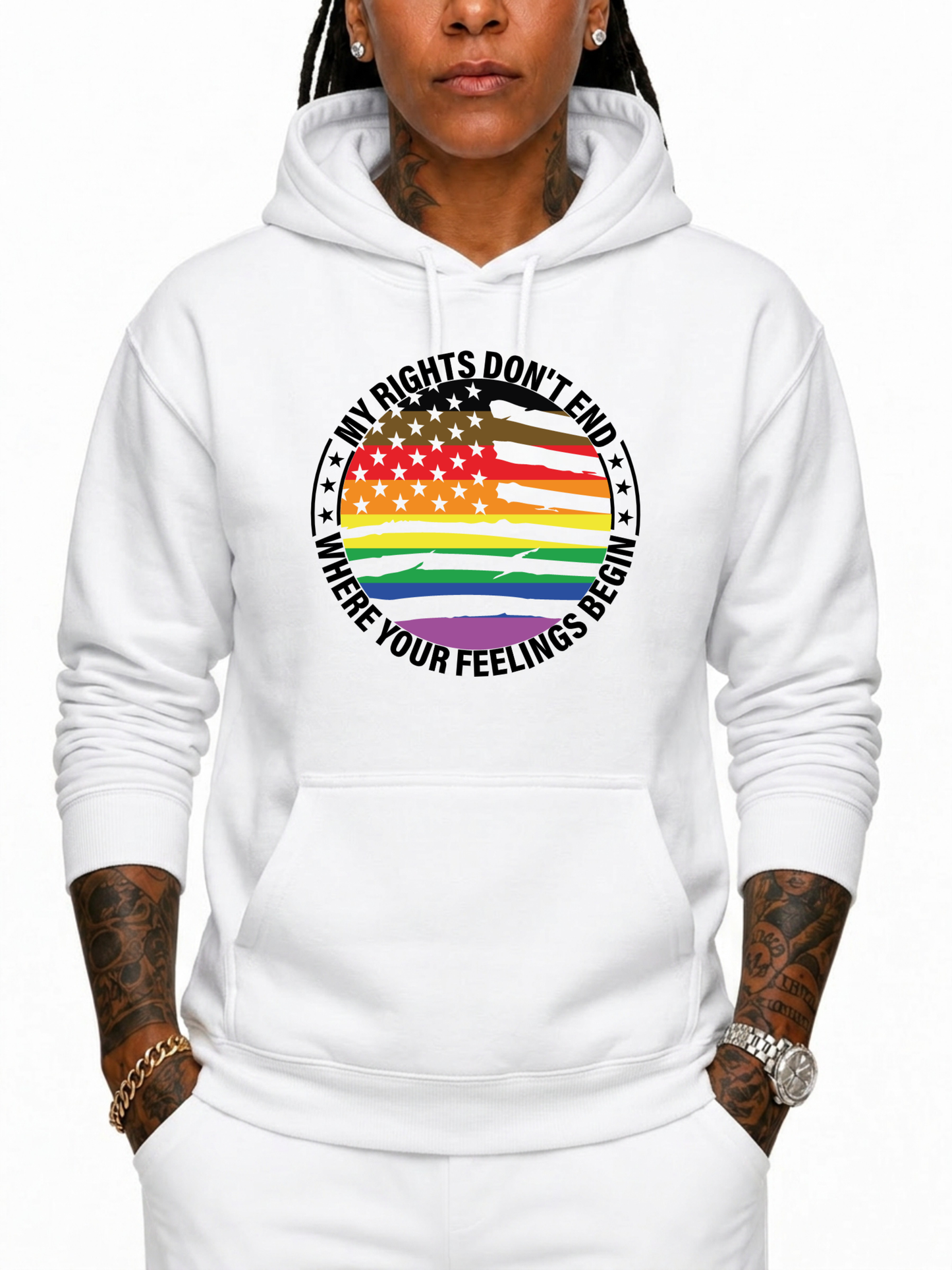 my rights don’t end unisex hoodie – the power collection