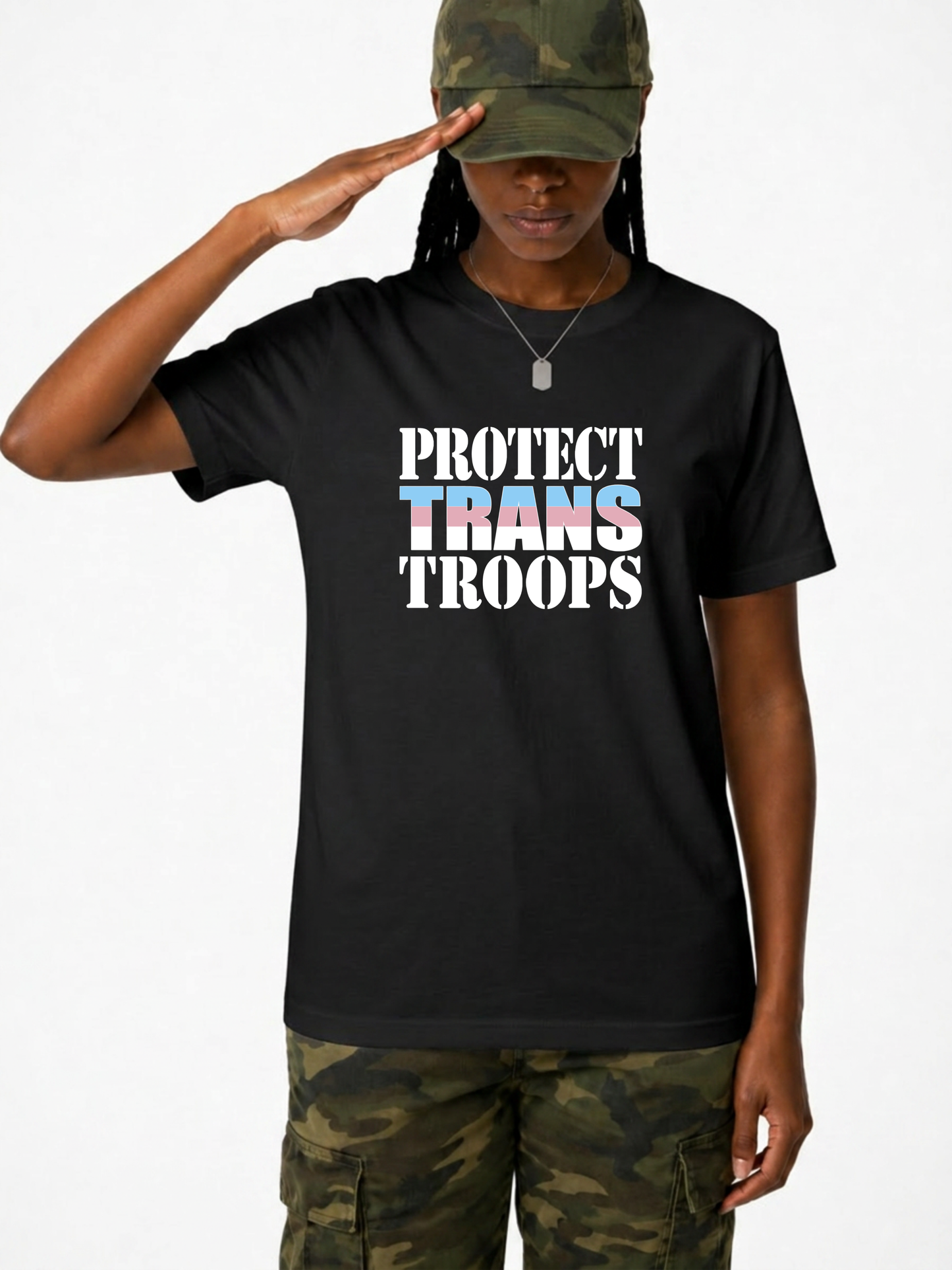 protect trans troops unisex t-shirt – the power collection