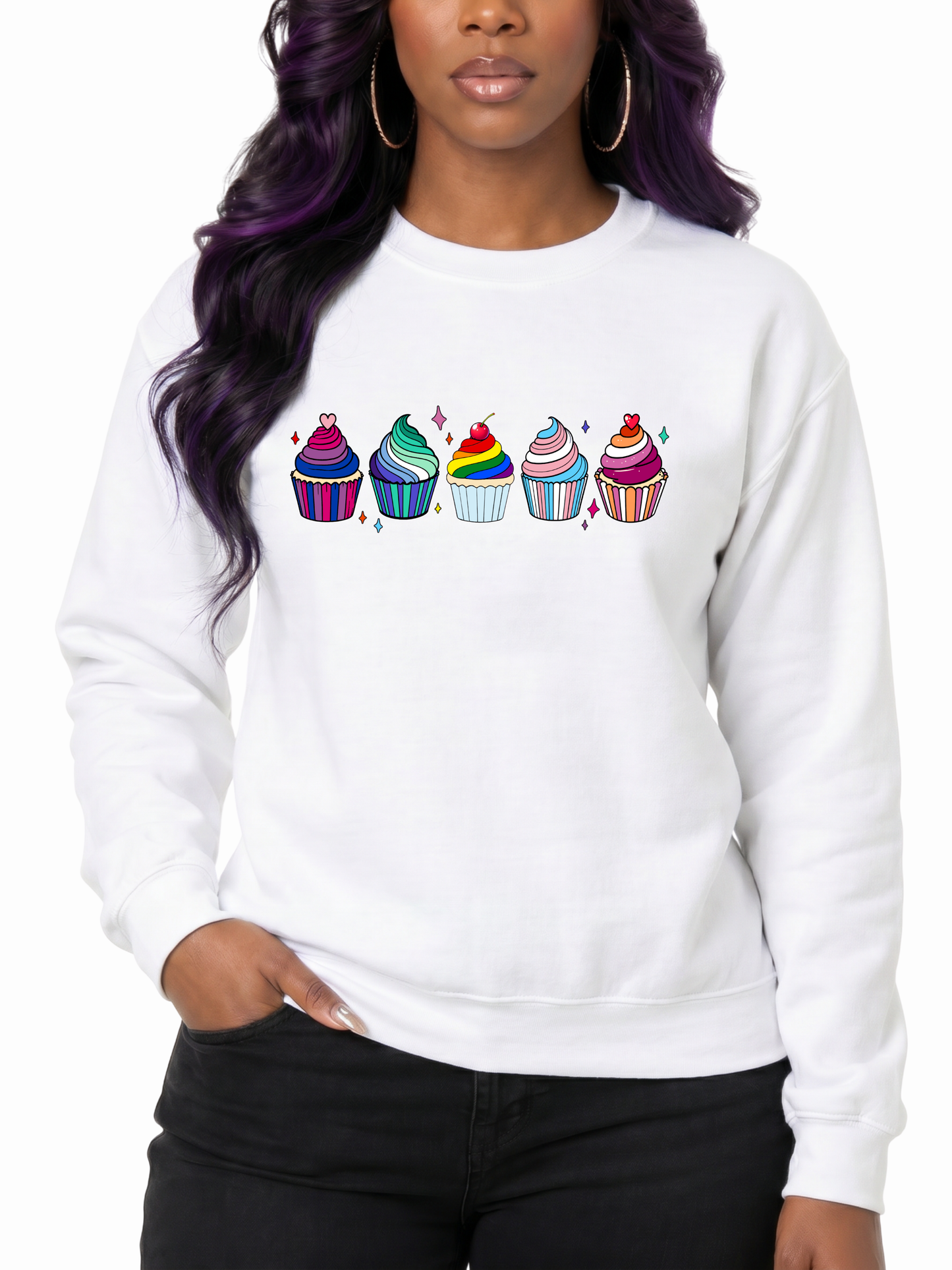 cupcakes unisex sweatshirt – taste of pride collection
