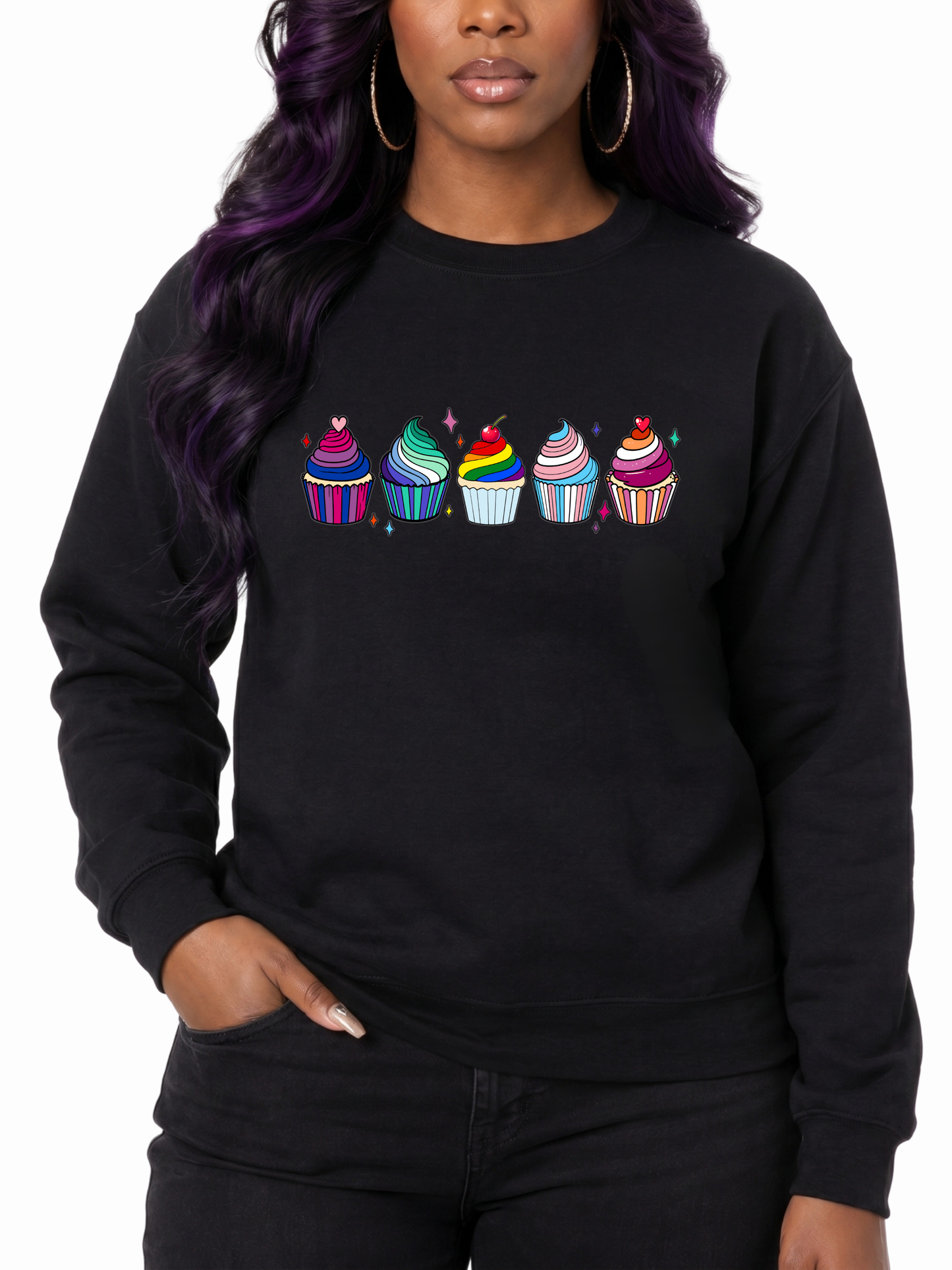 cupcakes unisex sweatshirt – taste of pride collection