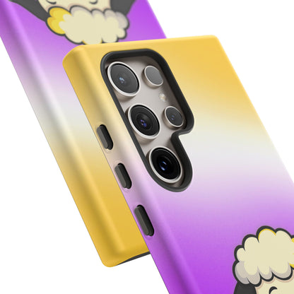 "NonbiBaaary" – Nonbinary Pride Sheep Android Tough Phone Case