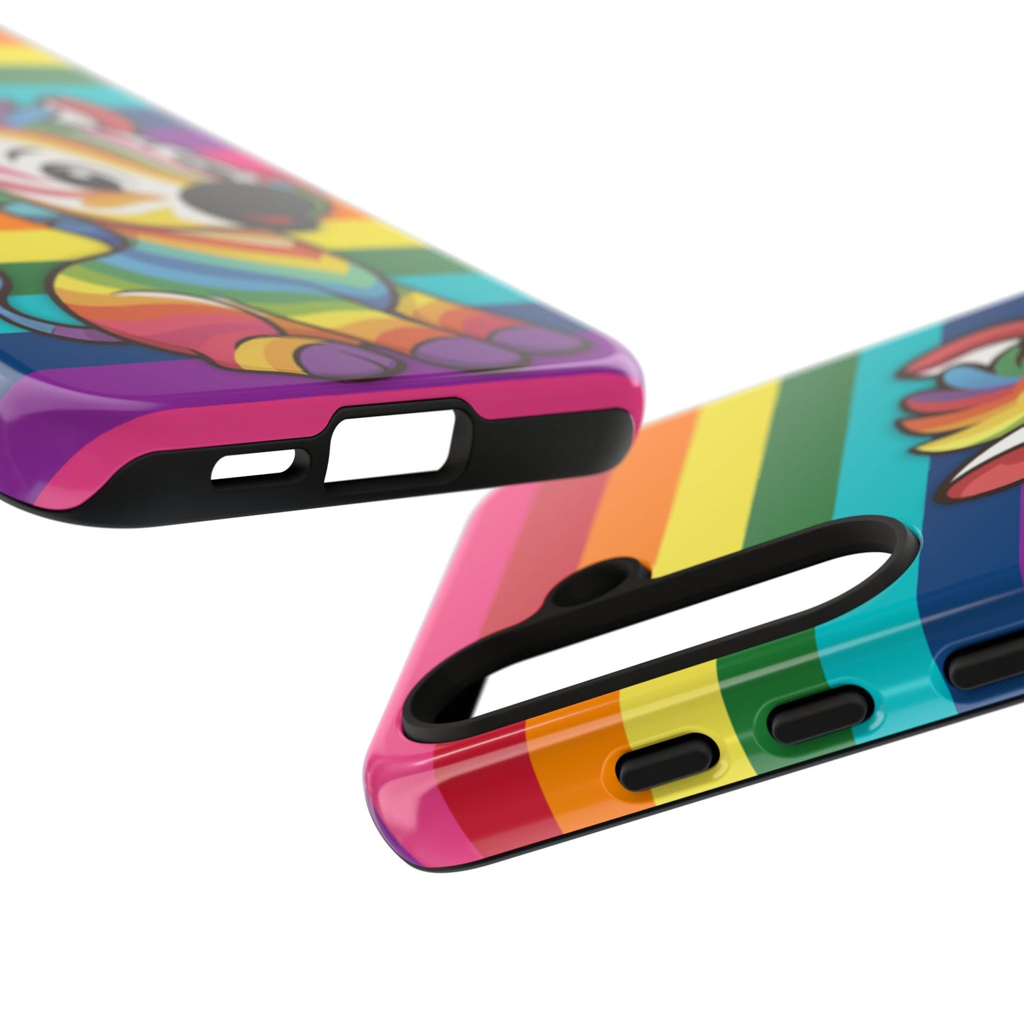 "zee the o.g." – original rainbow pride zebra android tough phone case
