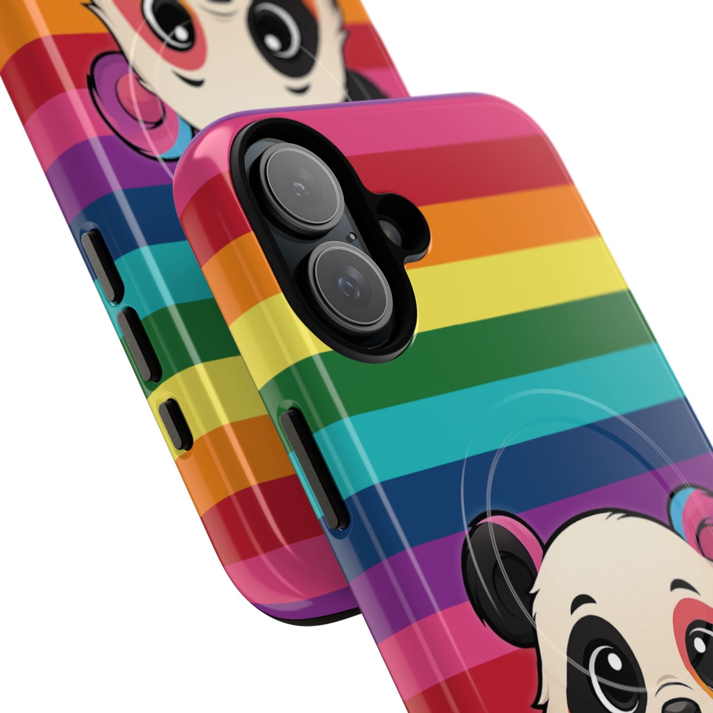 "pridecub" – progress + rainbow pride panda magsafe® iphone tough case