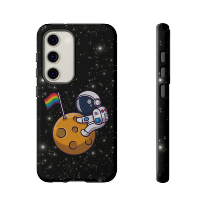 "Cosmic Queer" LGBTQIA+ Android Astronaut Tough Phone Case