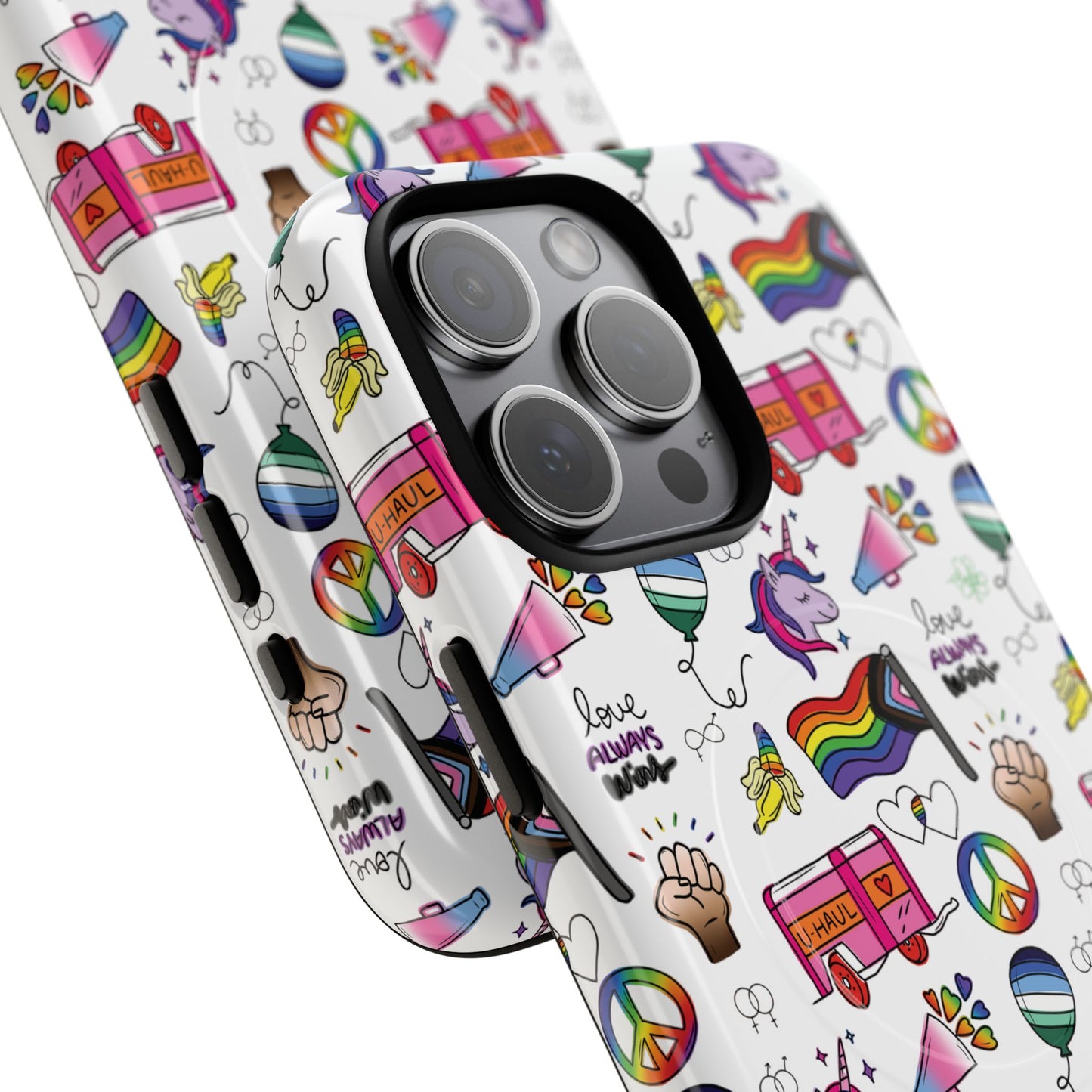 “identity mix” lgbtqia+ collage magsafe® tough iphone case