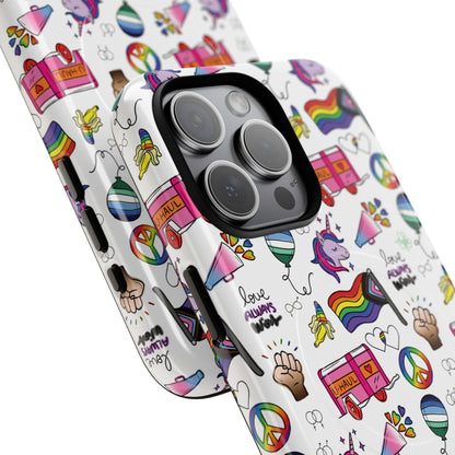 “Identity Mix” LGBTQIA+ Collage MagSafe® Tough iPhone Case