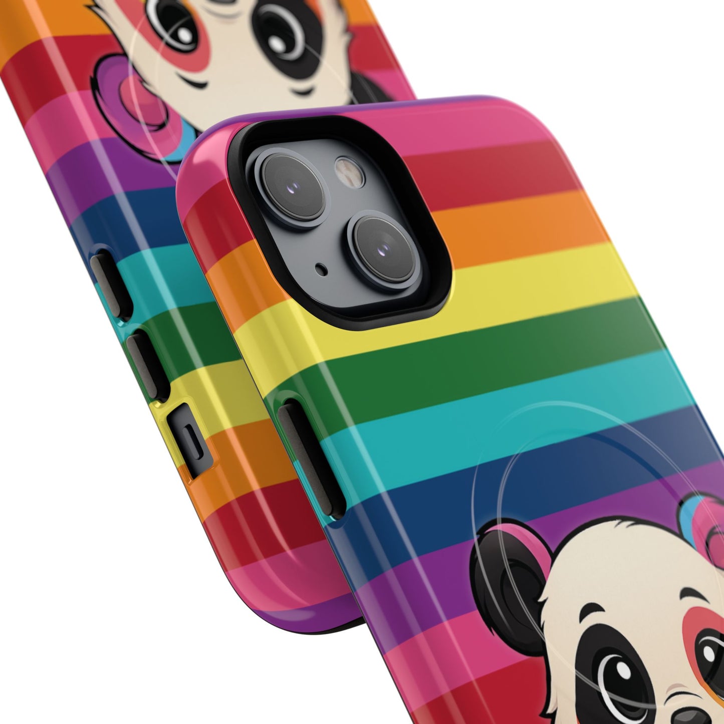 "pridecub" – progress + rainbow pride panda magsafe® iphone tough case