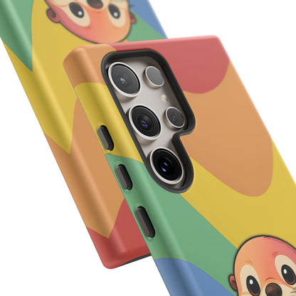 “Otterly Queer” – Retro Rainbow Pride Otter Android Tough Phone Case