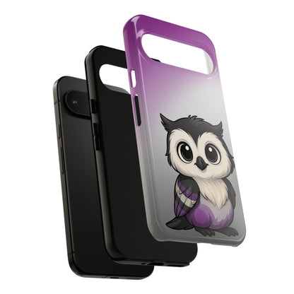 "Ace-Wise" – Asexual Pride Owl Android Tough Phone Case