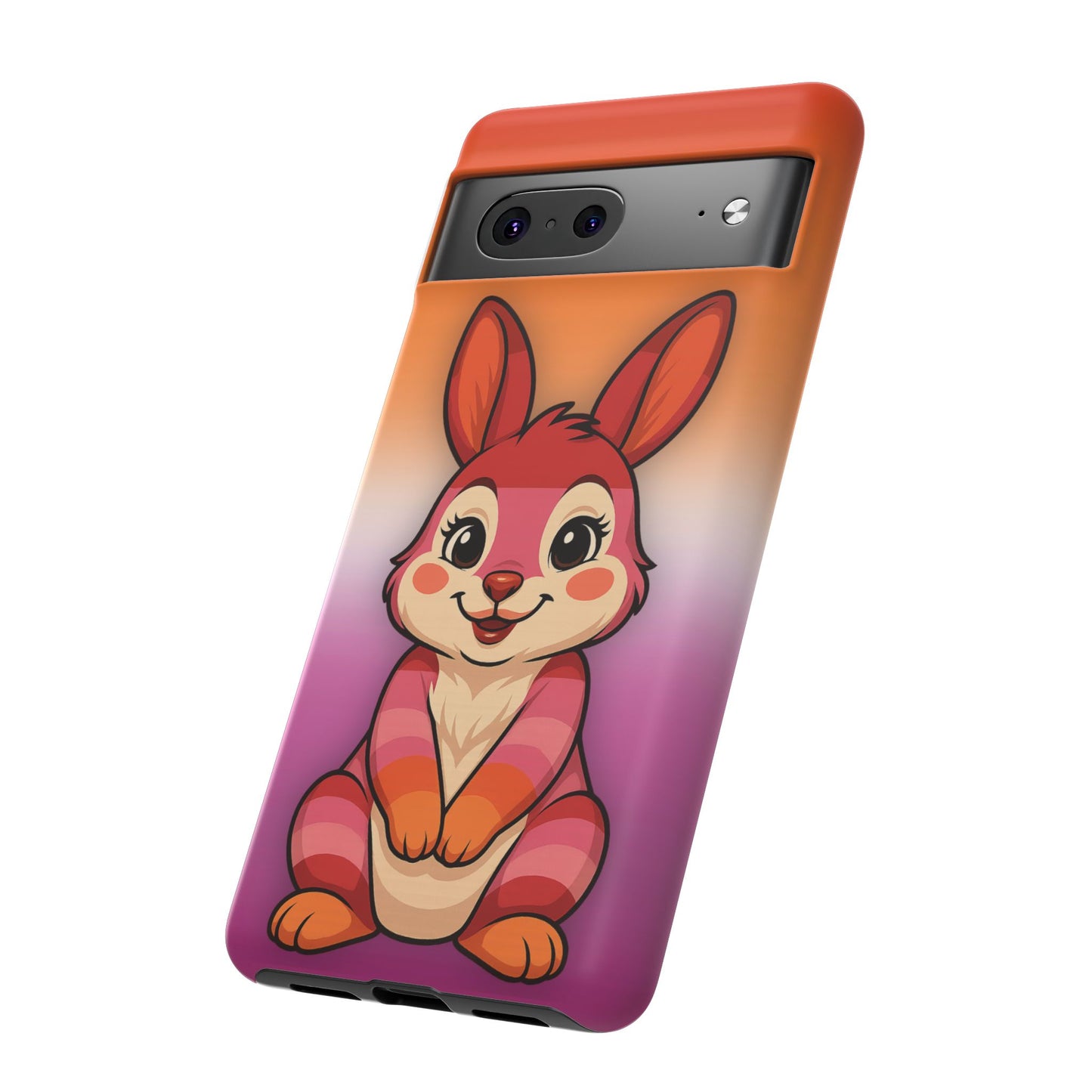 "hare to slay" – lesbian [femme] bunny android tough phone case