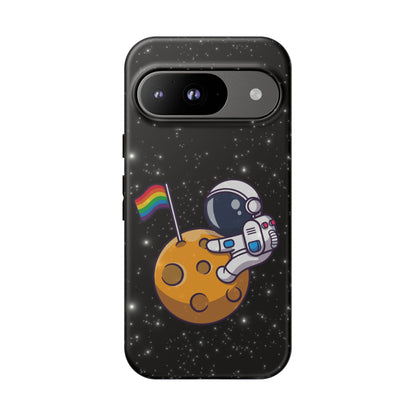 "Cosmic Queer" LGBTQIA+ Android Astronaut Tough Phone Case