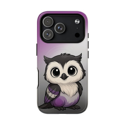 "Ace-Wise" – Asexual Pride Owl MagSafe® iPhone Tough Case