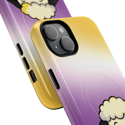 "NonbiBaaary" – Nonbinary Pride Sheep MagSafe® iPhone Tough Case