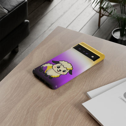 "NonbiBaaary" – Nonbinary Pride Sheep Android Tough Phone Case