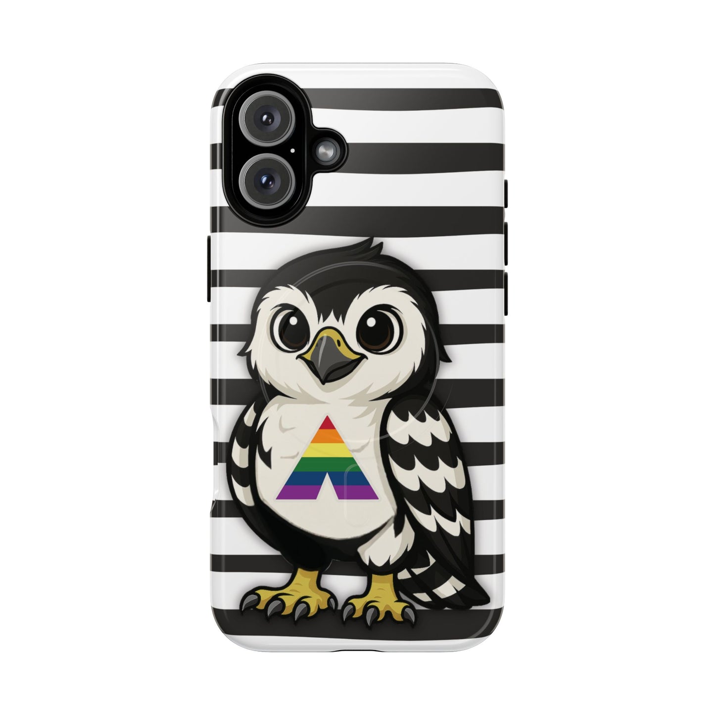 "fly with pride" – lgbtqia+ ally pride hawk magsafe® iphone tough case