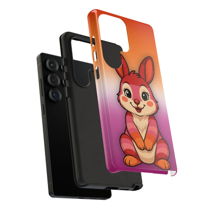 "Hare to Slay" – Lesbian [Femme] Bunny Android Tough Phone Case