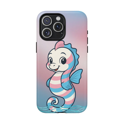 "Sea Me" – Trans Pride Seahorse MagSafe® iPhone Tough Case