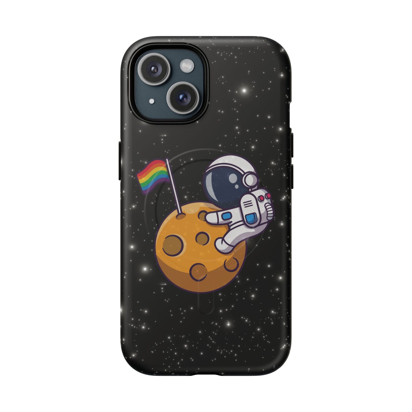 "cosmic queer" lgbtqia+ astronaut magsafe® iphone tough case