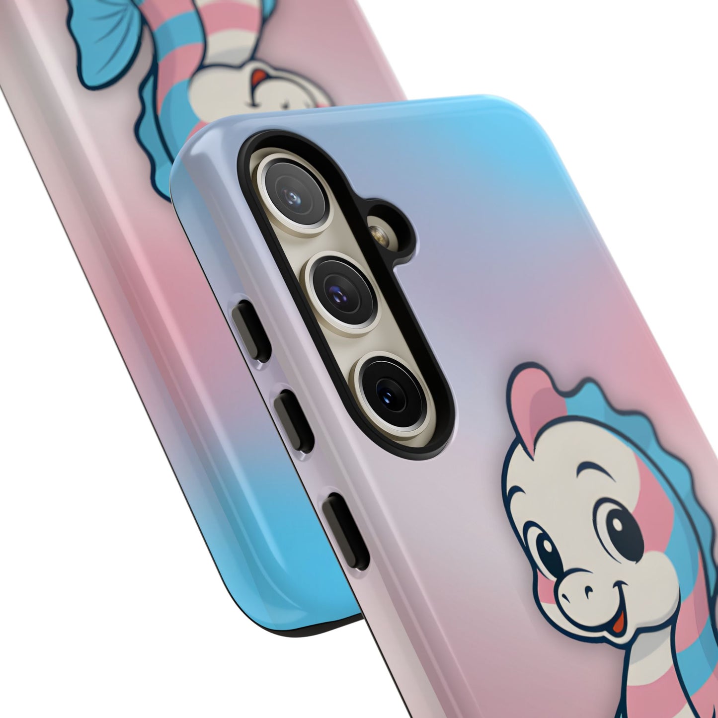 “sea me” – trans pride seahorse android tough phone case