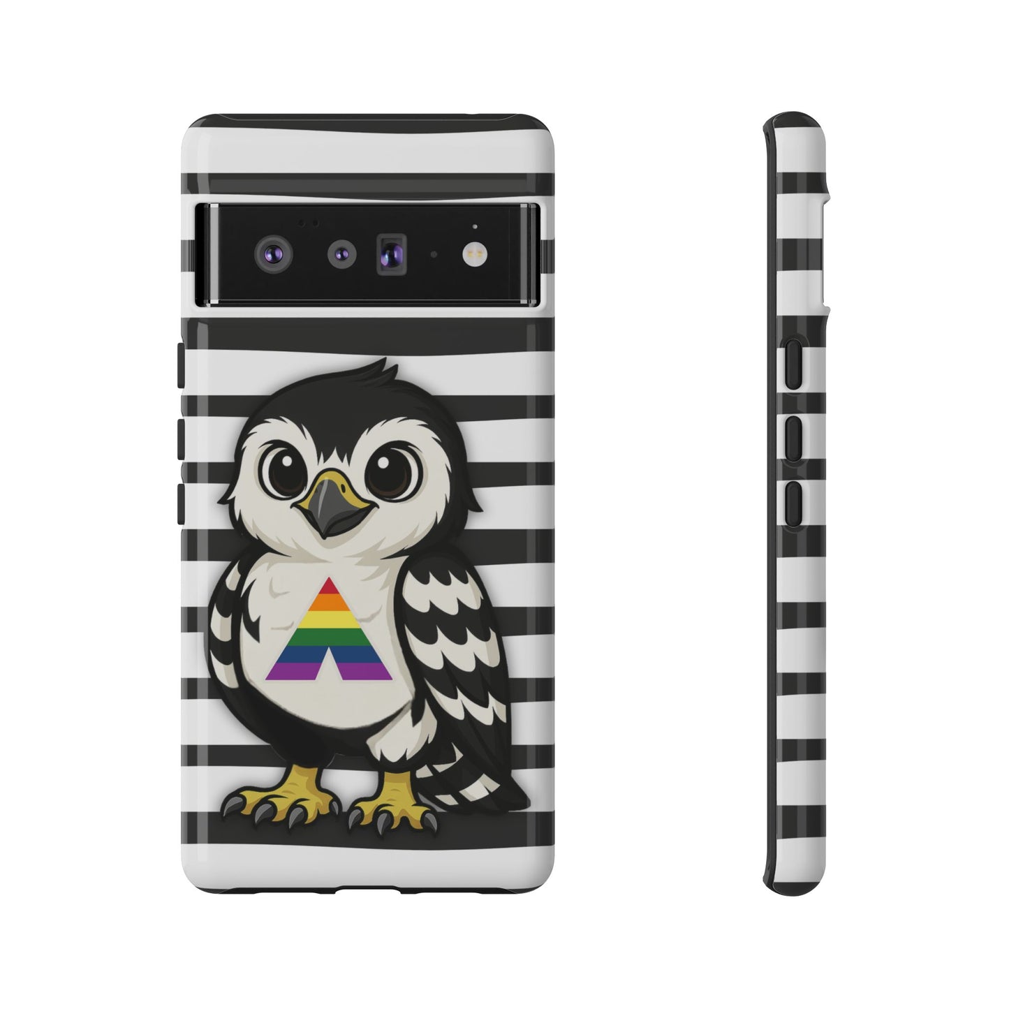 "fly with pride" – lgbtqia+ ally pride hawk android tough phone case