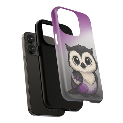 "Ace-Wise" – Asexual Pride Owl MagSafe® iPhone Tough Case