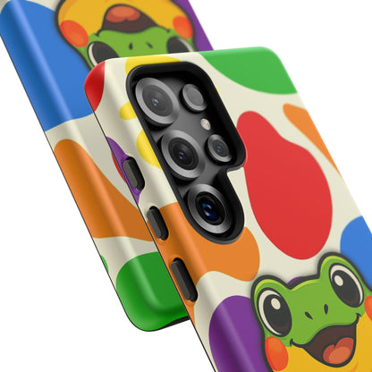 "Rainbow Ribbit" - LGBTQIA+ Pride Frog Android Tough Phone Case