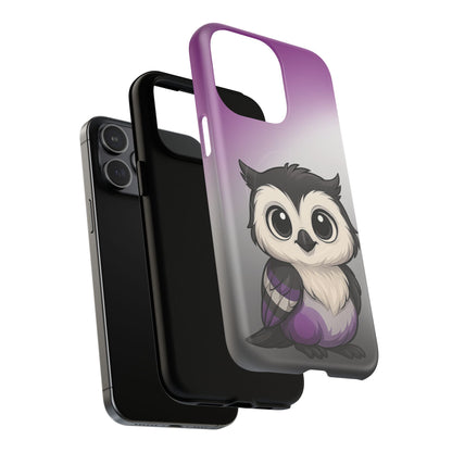 "Ace-Wise" – Asexual Pride Owl MagSafe® iPhone Tough Case