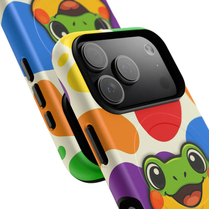 "Rainbow Ribbit" - LGBTQIA+ Pride Frog MagSafe® iPhone Tough Case