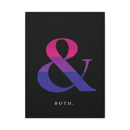 Both. | Bisexual Pride Identity Canvas Wall Art
