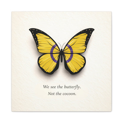 Intersex Pride Butterfly | Metamorphosis Series Canvas Wall Art