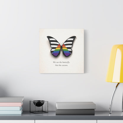 Ally Pride Butterfly | Metamorphosis Series Canvas Wall Art