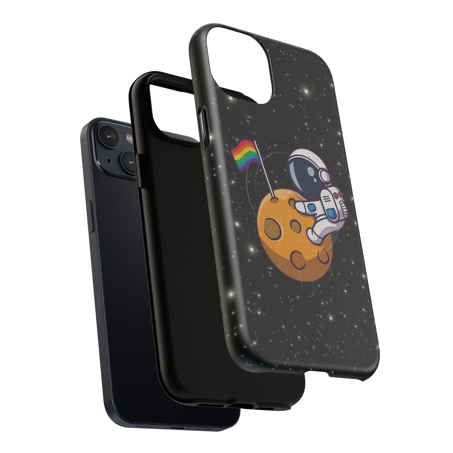 "cosmic queer" lgbtqia+ astronaut magsafe® iphone tough case